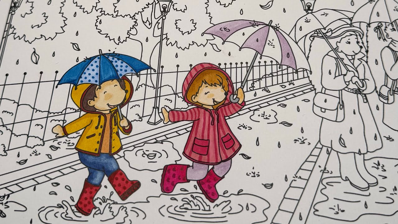 Coloriamo insieme 🦔 Beliart LIVE – L’autunno dei ricci “la pioggia” (parte 1)