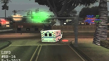 [LS-RP.com] LSFD - RB016 code three to GSW victim (DASHCAM)
