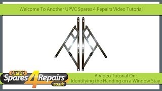 Identify The Handing on a UPVC Window Stay Friction Hinge