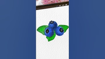 Blueberry 🫐 #procreate #shorts #art #watercolor