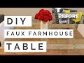 DIY Faux Farmhouse Table Makeover DIY Faux Farmhouse Table Makeover