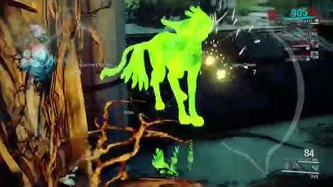 Warframe: Frost Prime scanning wild Kavats with a Codex Scanner