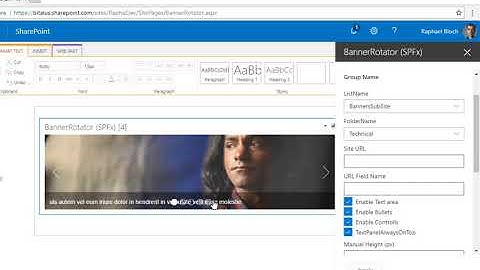 Office 365 / SharePoint Online Banner Rotator - Bitalus.com