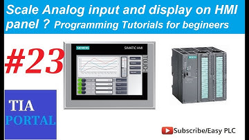 WinCC  TIA Portal simple analog scaling display on WINCC Tutorials for Beginners