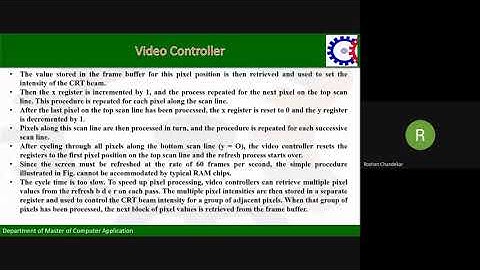 Raster Scan System and Video Controller