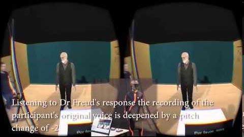 Conversations between self and self as Sigmund Freud—A virtual body ownership paradigm for self...