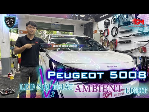 Video Led nội thất Peugeot 5008 || Ambient light mode V3... - youtube