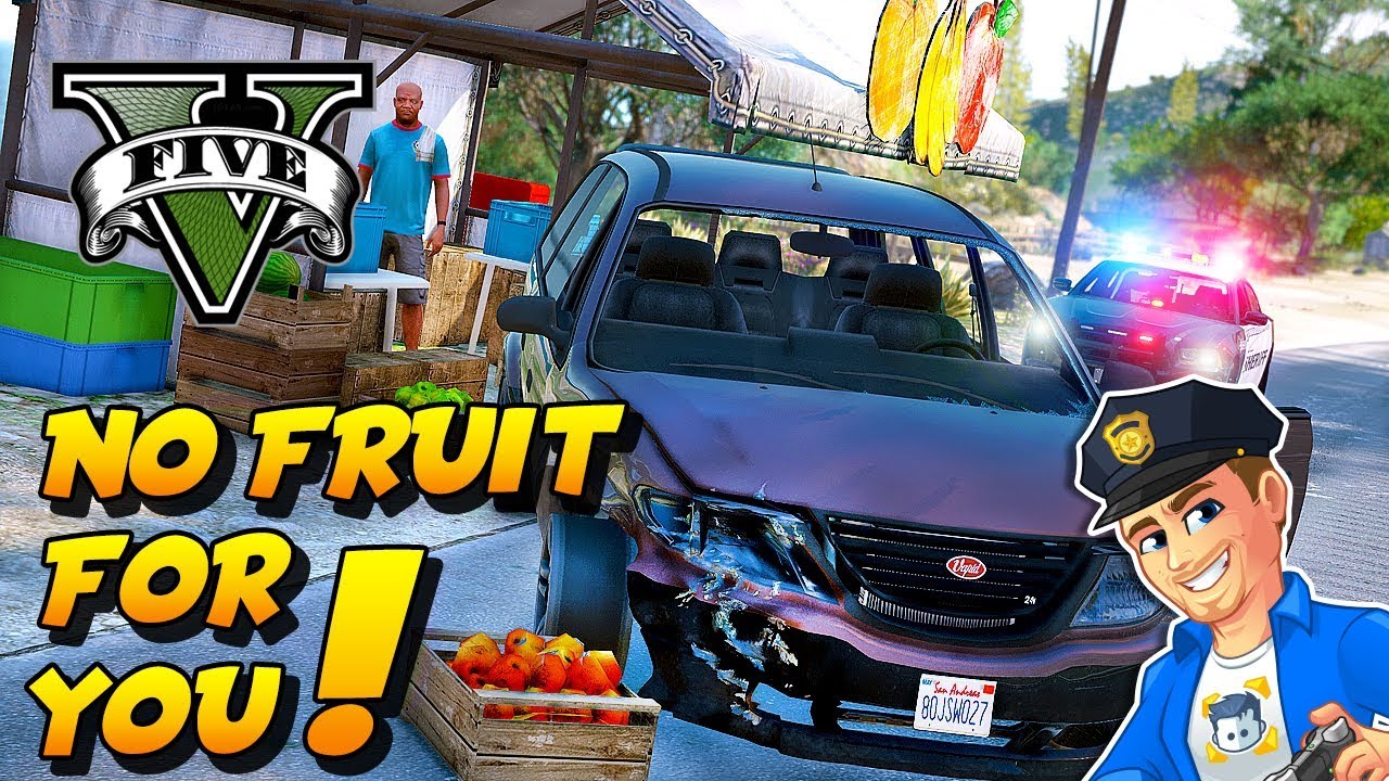 Fruit Stand DESTROYED! GTA 5 LSPDFR SHERIFF PATROL GTA V Realistic Sheriff Patrol Mod YouTube