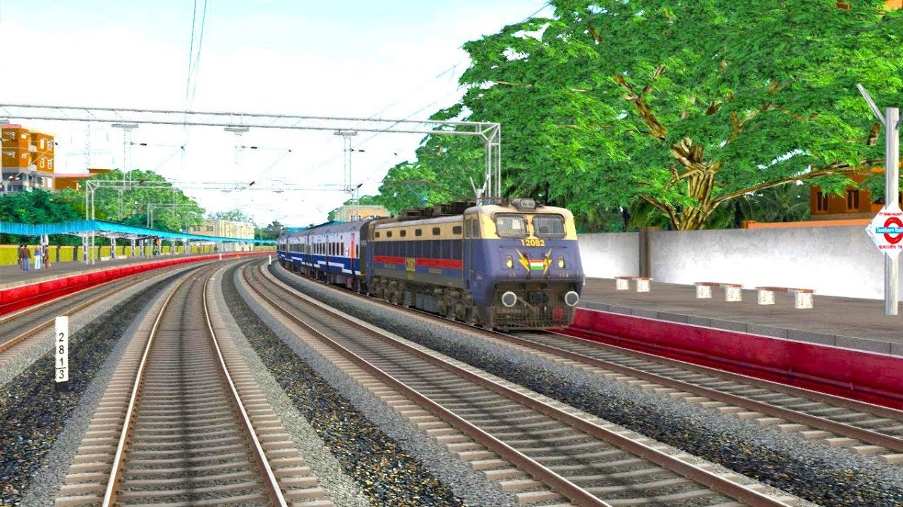 Trilling Shatabdi express train journey with local parallel....