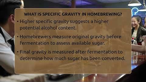 What Is Specific Gravity In Homebrewing? - The Pint Guy