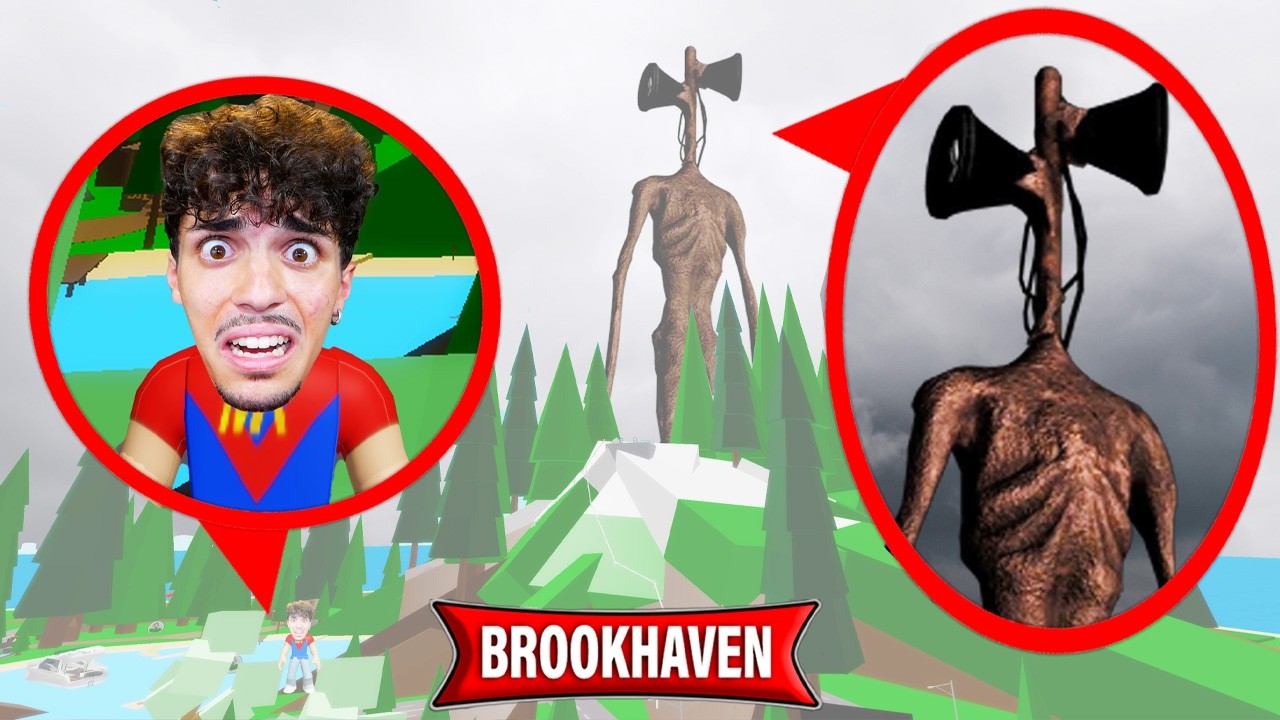 DRONE RIPRENDE SIREN HEAD GIGANTESCO SULLA MONTAGNA di ROBLOX BROOKHAVEN! (COME È POSSIBILE?)