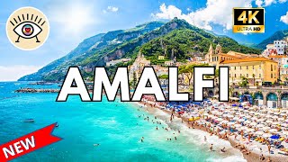 [4K] 🍦 AMALFI Italy (Amalfi Coast) ⭐🌊 WALKING TOUR WITH SUBTITLES (Story) DRONE