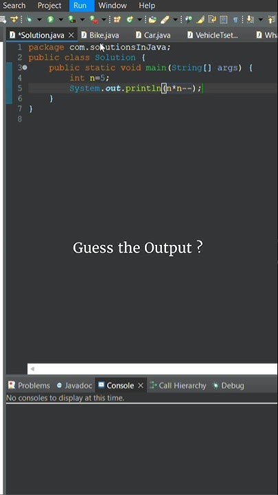 Guess the Output of these Java Program #coding #learnwithmeck #trending ...
