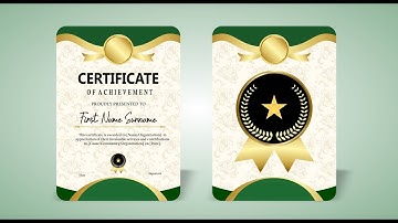 Certificate & Award Design with Badges in CorelDRAW | Step-by-Step Beginner Tutorial