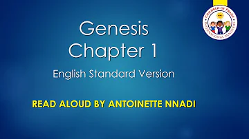 Bible Read Along for Kids: Genesis Chapter 1 ESV