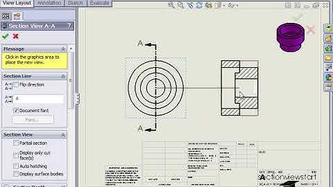 Solidworks Drawings Section View