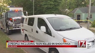 2 people including teen killed in Durham shootings
