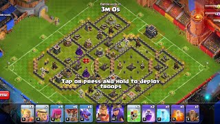 Easily 3* friendly warmup challenge in coc haalands challenge quick attack coc