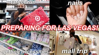 PREPARE FOR MY LAS VEGAS TRIP WITH ME! | Mall Trip, Last Minute Flight, Nails, Lashes + Target Run!