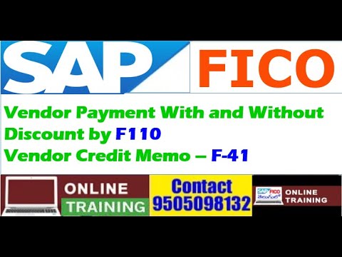 SAP FICO Batch -1|| Class - 10|| Vendor Payment by F110|| With and Without Discount payment||English