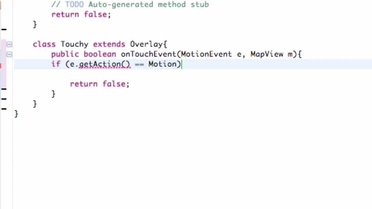 Android Application Development Tutorial 133 Overlay MotionEvent time ...