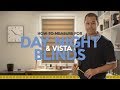 How to measure for Day & night blinds