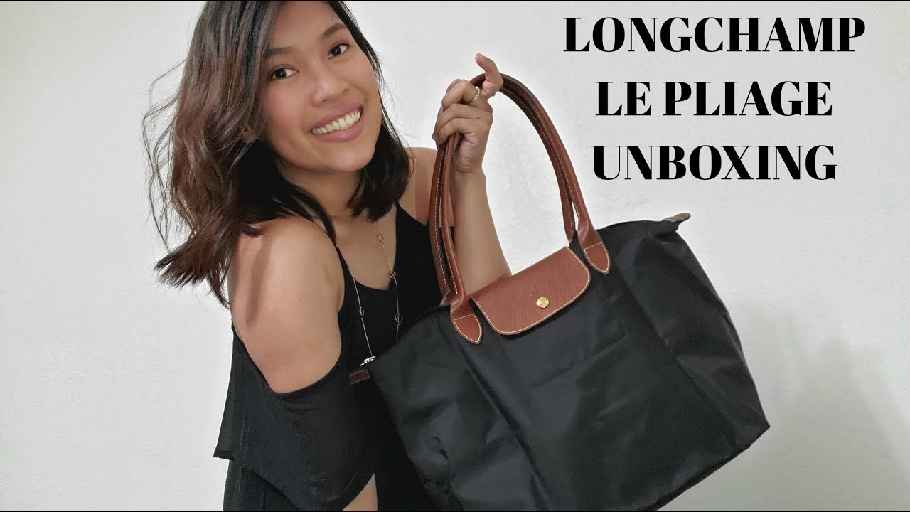 LONGCHAMP LE PLIAGE [LARGE] || BIRTHDAY GIFT UNBOXING & MODSHOTS ...