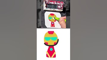【ASMR】Drawing IronMan(Sprunki) in 40 seconds (Remake by Copy Marker)