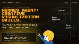 Hermes Agent Creative Visualization Skills: P5JS, Manim, TouchDesigner