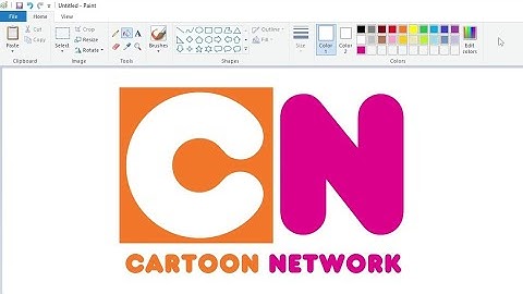 How to draw a Cartoon Network logo in Dunkin