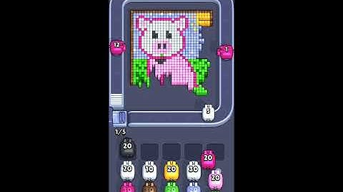 Pixel Flow level 208 hard Walkthrough Solution