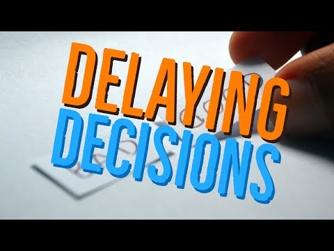 Delaying Decisions in Code and Project Architecture