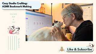 Cozy Studio Crafting with Oscar • ASMR Bookmark Making with Soft Music (8 Minutes) screenshot 1