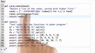 Fixing Card Rank Solution - Design of Computer Programs