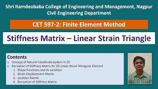 Famous Lecture 19 Linear Strain triangular element Profile
