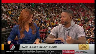 Damian Lillard Joins The Jump SHOCKED About The Clippers And Russell Westbrooks Trade News