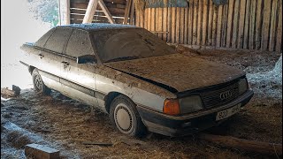 Starting Audi 100 (5 Cylinder) After 15 Years + Test Drive