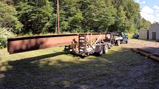 Transporting a massive steel beam