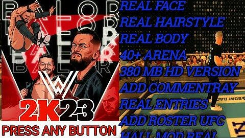 WR3D 2k22 mod- download link in destription | multiplayer | comentrey | real entrance | new moves