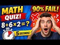 Math Quiz 🧮 | 90% People Fail This Simple Question!#youtubeshorts #quizshorts #science #braintest