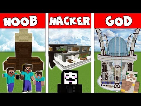 Видео: Minecraft: FAMILY FUTURISTIC HOUSE BUILD CHALLENGE - NOOB vs PRO vs HACKER vs GOD in Minecraft