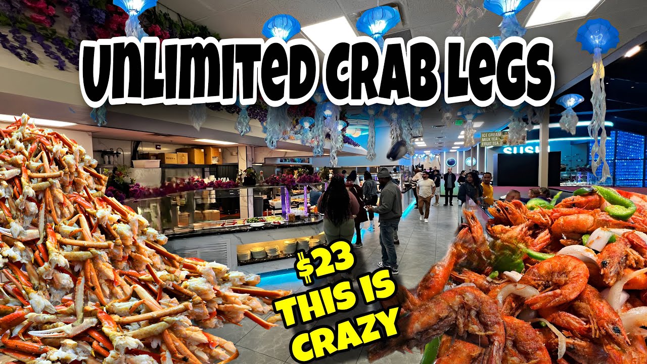 Крабовые ножки, которые можно есть сколько угодно, всего за 23 доллара! Этот шведский стол с море...