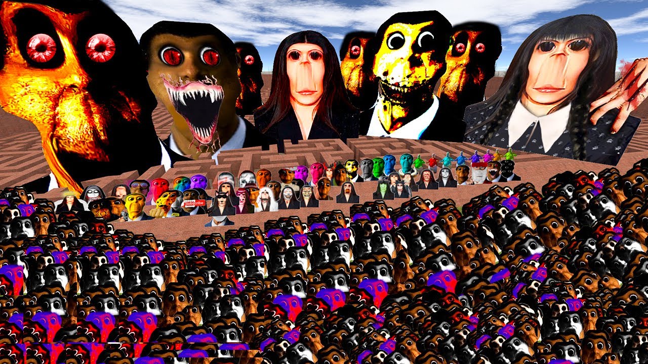 ROSALIA AND OBUNGA BIG BOSS VS Too Much Ultimate Nextbots (part46) in Garry's Mod!!!