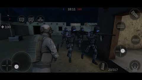 Zombie Combat Simulator: Push mode gameplay