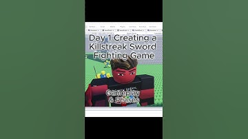 Day 1 Building A Killstreak Sword Fighting Beta, Do you think this game is goated? (#Roblox #Gaming)