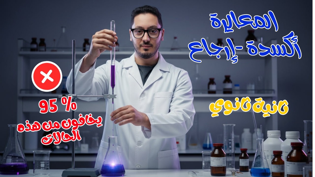 المعايرة أكسدة إرجاع بطريقة احترافية عمرك ما تزيد تخاف منها 💯 | ثانية ثانوي