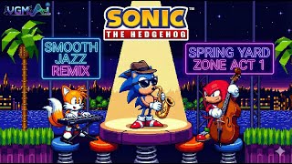 Sonic the Hedgehog (Mega Drive) - Spring Yard Zone [Smooth Jazz Remix] | AI Cover