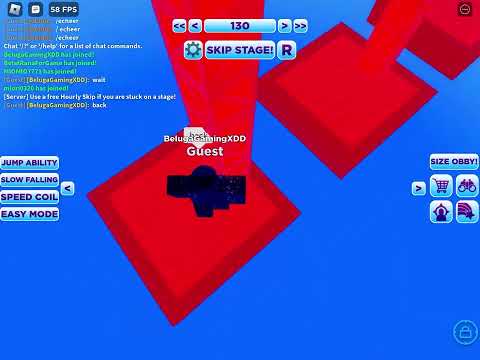 No Jumping Difficulty Chart Obby Stage 126 - 133 - YouTube