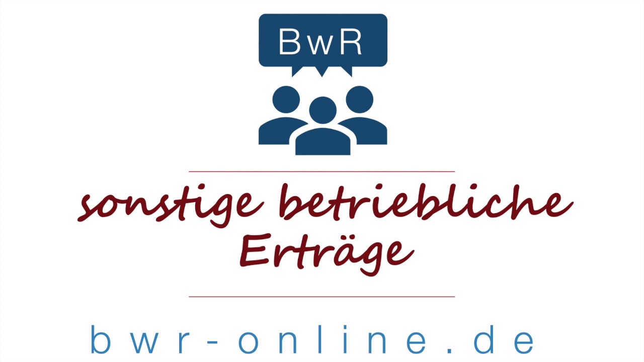 New Sonstige betriebliche Erträge