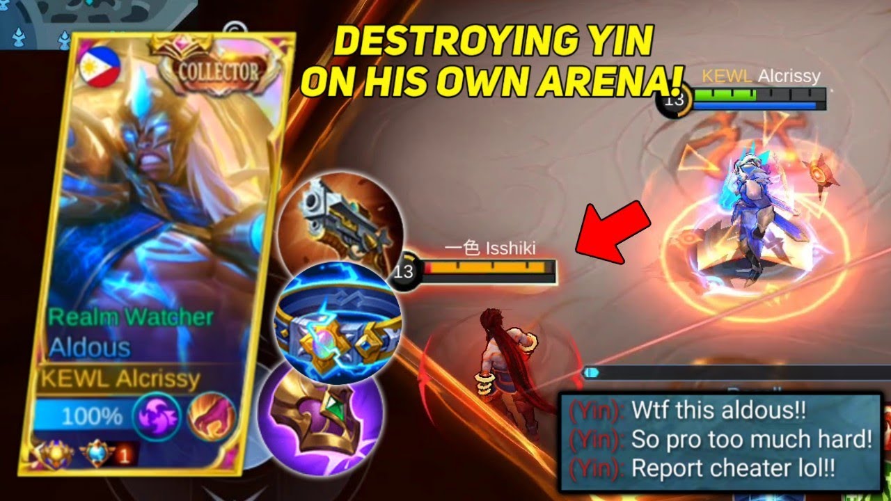 TOP GLOBAL ALDOUS VS ANNOYING YIN DESTROYING MOST ANNOYING HERO 